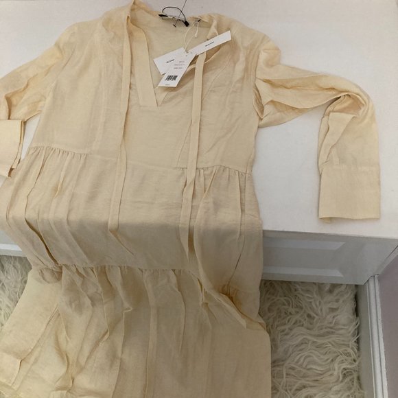 VINCE Mock Neck Midi Length Dress - Picture 6 of 14